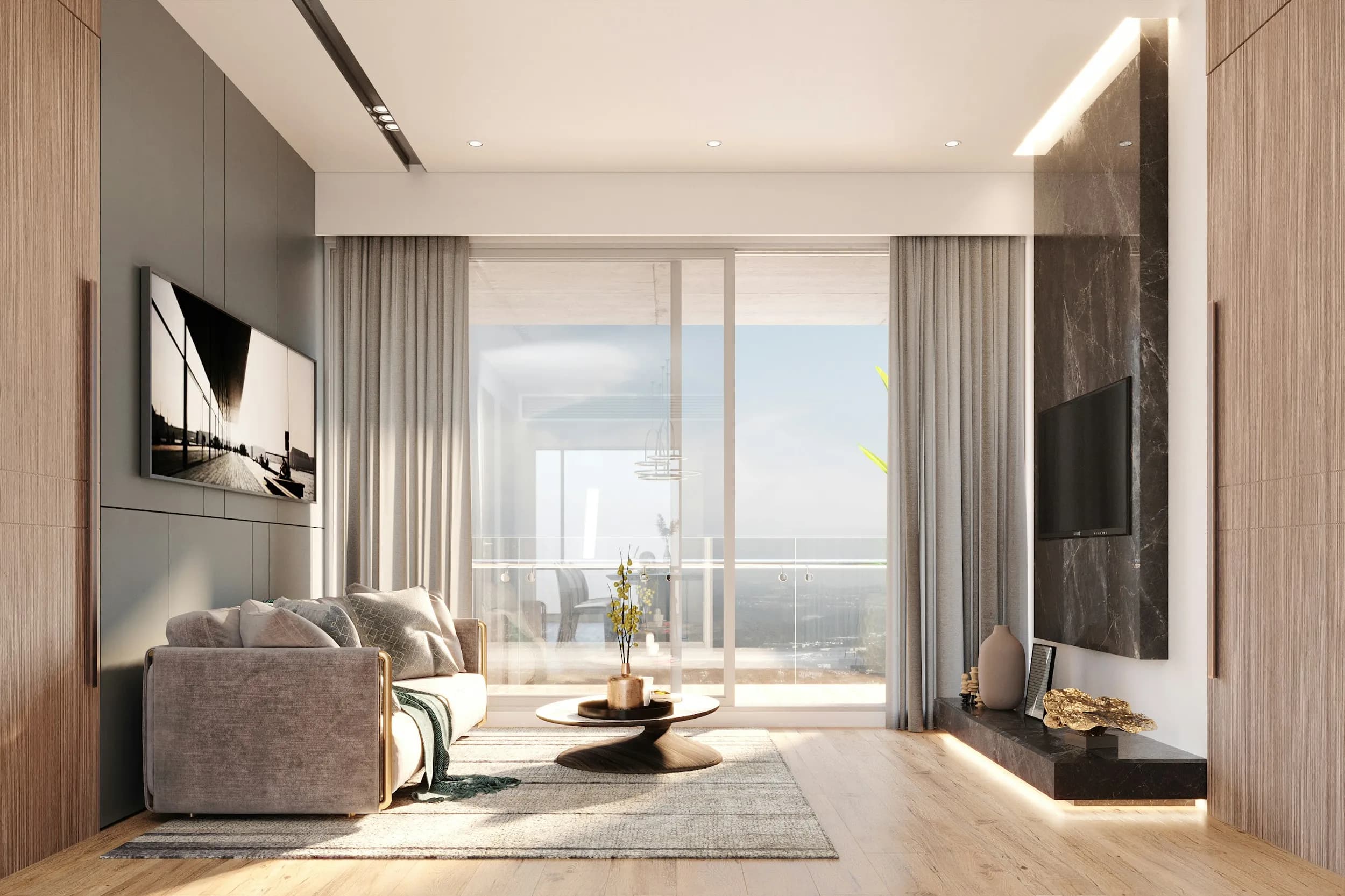 Luxury living room background